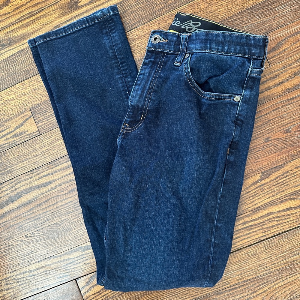Eddie Bauer Men’s Jeans, Straight Leg, Slight Stretch, 30x32. Dark Blue/Indigo